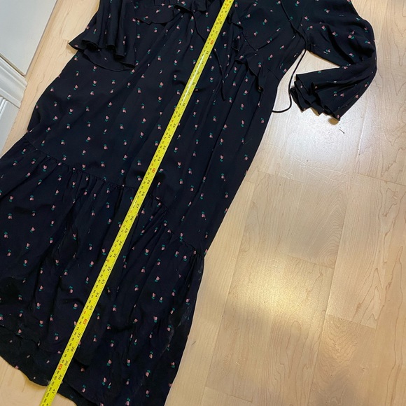 Loft floral tiered midi dress M - Picture 10 of 10